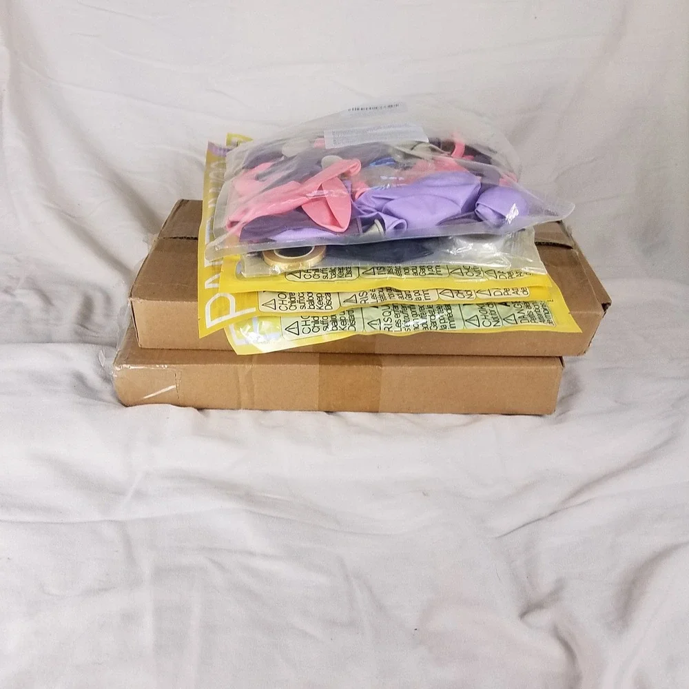 PartyWoo Balloon Kit 7 Packs with 8 Table Stand Bases Multicolor New